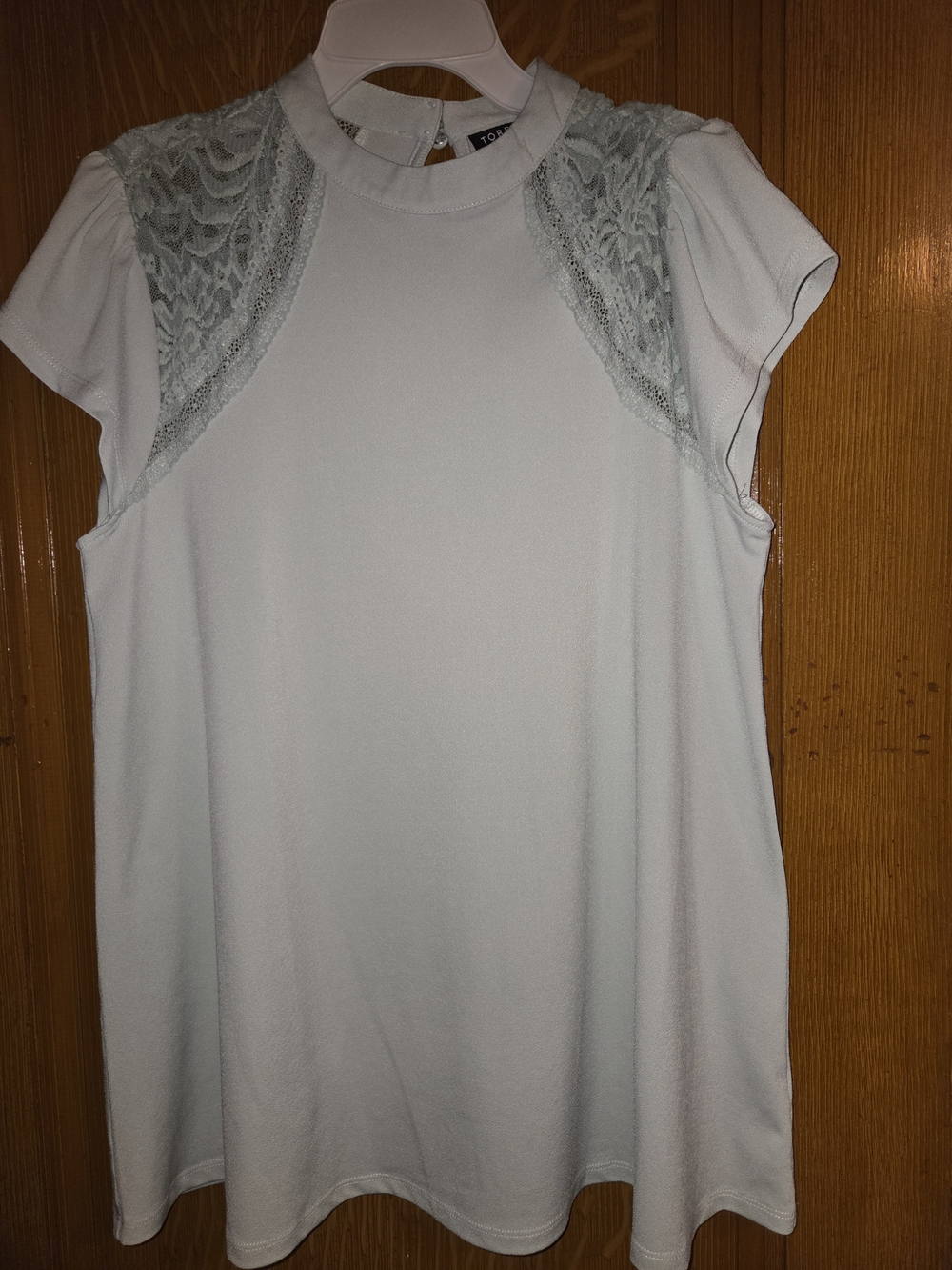 Mint Green Torrid Lace Shoulder Women's Top- Size 00